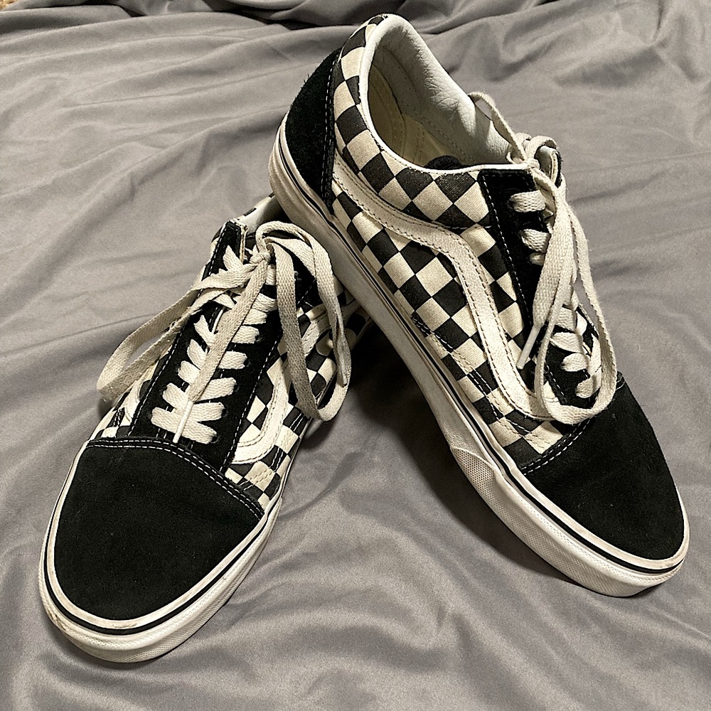Vans Black and White Checkered Sneakers